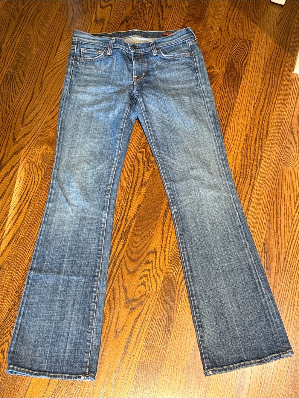 Citizens Of Humanity Blue Flare Jeans with Subtle Fading